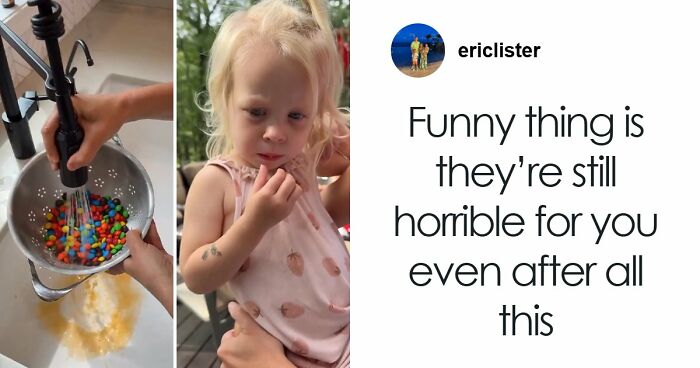 Mom’s Hack For Removing Red 40 From M&Ms Hilariously Roasted After Viewers Spot Daughter’s Reaction