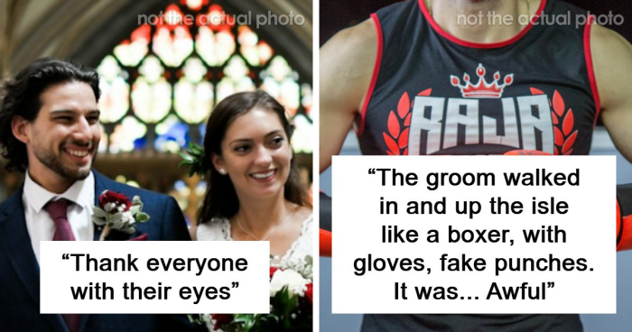 75 Trashy, Tacky, And Distasteful Wedding Stories
