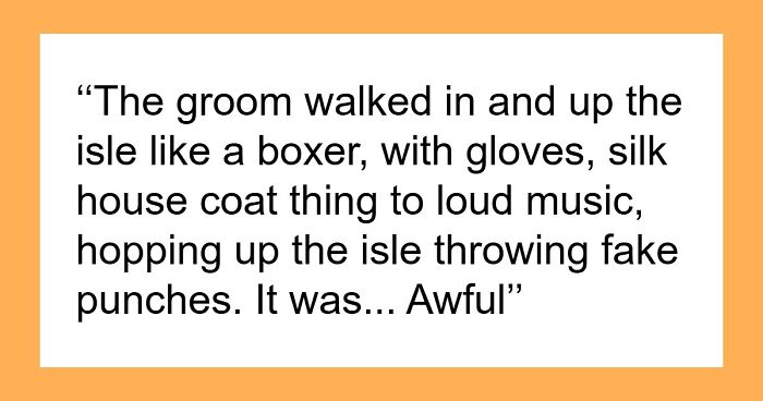 75 Trashy, Tacky, And Distasteful Wedding Stories