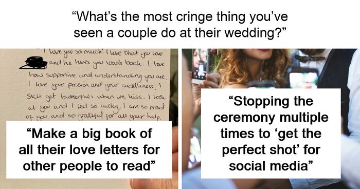 75 Trashy, Tacky, And Distasteful Wedding Stories