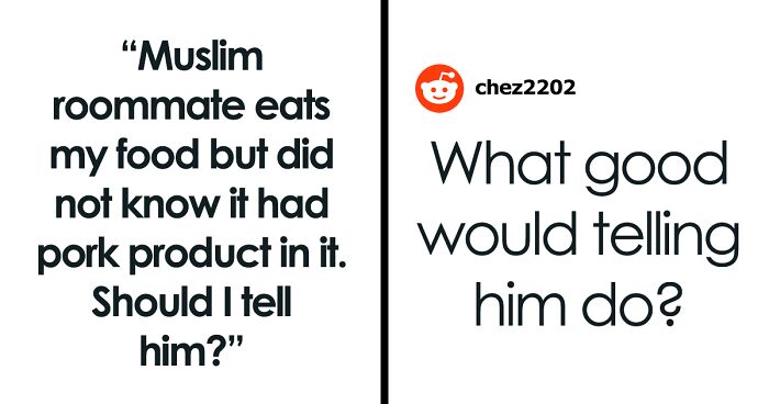 Person Makes Food With Bacon Fat, Muslim Roommate Eats It Without Knowing