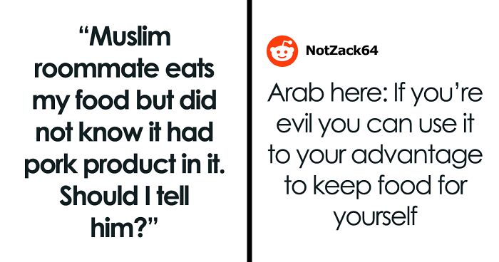Person Makes Food With Bacon Fat, Muslim Roommate Eats It Without Knowing