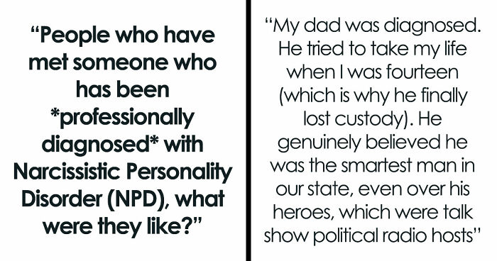 Diagnosed Narcissists Leave A Mark On Everyone They Meet And These 32 Stories Prove Exactly How