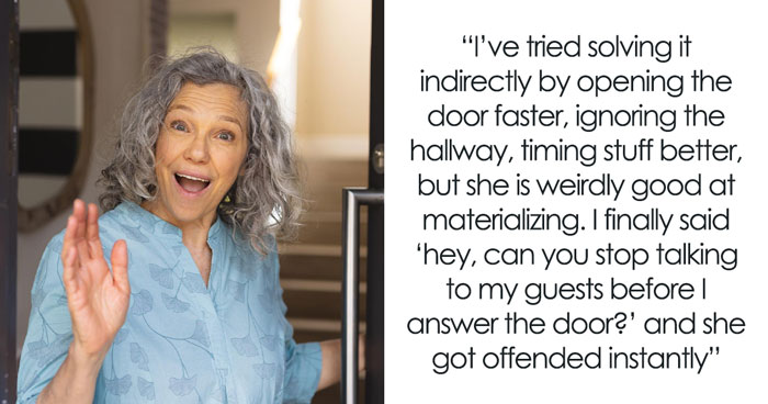 Woman Plays Concierge With Neighbor’s Guests, Acts Offended As He Politely Asks Her To Stop
