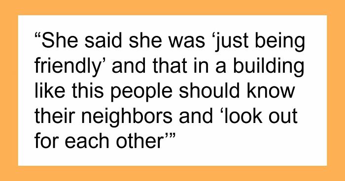 Woman Plays Concierge With Neighbor’s Guests, Acts Offended As He Politely Asks Her To Stop