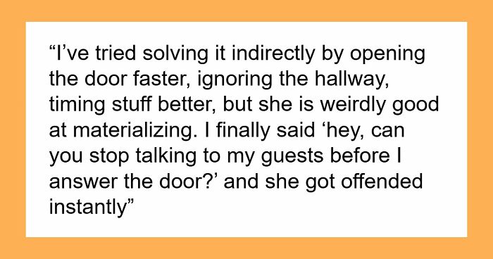 Woman Plays Concierge With Neighbor’s Guests, Acts Offended As He Politely Asks Her To Stop