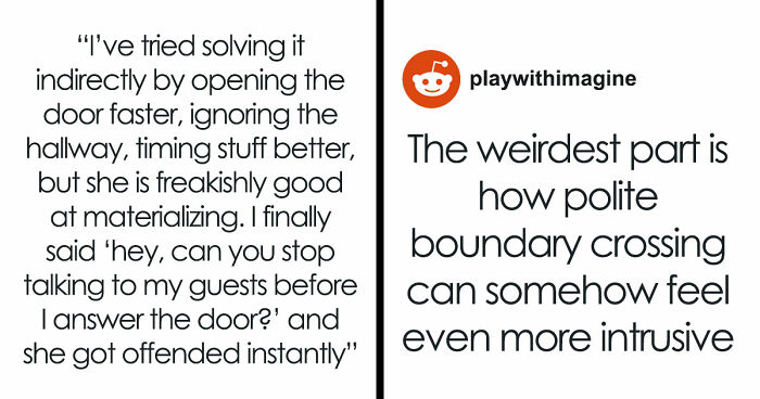 Woman Plays Concierge With Neighbor’s Guests, Acts Offended As He Politely Asks Her To Stop