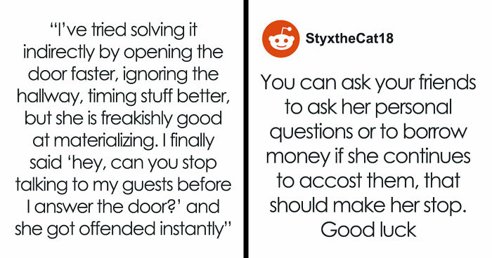 Woman Plays Concierge With Neighbor’s Guests, Acts Offended As He Politely Asks Her To Stop