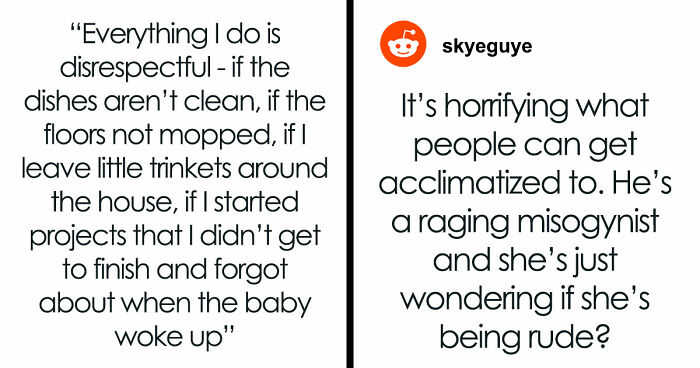 Toxic Man Calls Stay-At-Home Wife “Lazy Waste Of Space,” Tells Her To Finish Chores To Get His Love