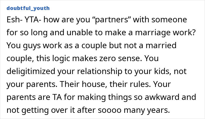 Woman Refuses To Stay With Parents After They Ban Her From Sharing A Room With Her Partner