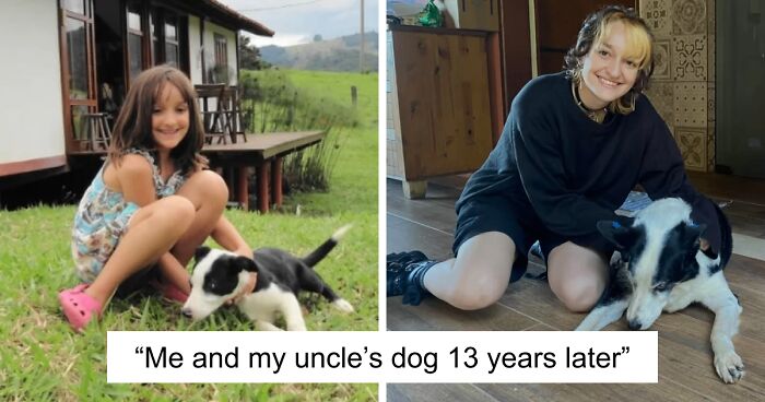 60 Precious Photos Of Pets Who Have Grown Up Alongside Their Owners (New Pics)