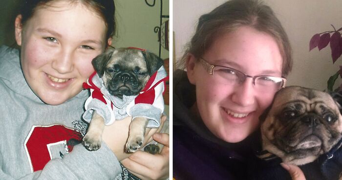 60 Precious Photos Of Pets Who Have Grown Up Alongside Their Owners (New Pics)