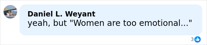 Comment by Daniel L. Weyant discussing emotional reactions, related to judge and IT worker court case controversy.