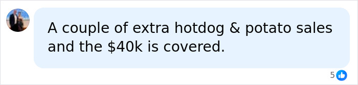 Social media comment discussing extra sales covering a $40k fine at Coachella after Justin Bieber's set rule breach.