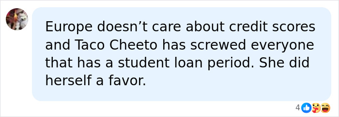 Netizens Brutally Pile On Woman For Fleeing The US To Escape Her Student Loan Payments