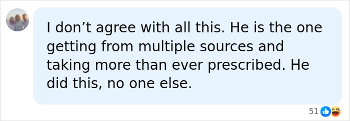 Online comment disputing claims about Queen Jasveen Sangha related to Matthew Perry&rsquo;s passing and multiple source information.