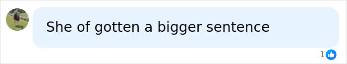 Screenshot of a social media comment discussing a sentence related to Jasveen Sangha and Matthew Perry&rsquo;s passing case.