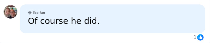 Comment stating Of course he did by a top fan in response to Kristi Noem&rsquo;s husband allegedly bankrolling model&rsquo;s transformation.