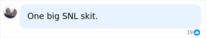 Comment on social media reading One big SNL skit, referring to Kristi Noem&rsquo;s husband allegedly bankrolling model&rsquo;s transformation.