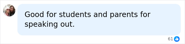 Comment supporting teens revolting over Erika Kirk&rsquo;s controversial high school visit, encouraging students and parents to speak out.