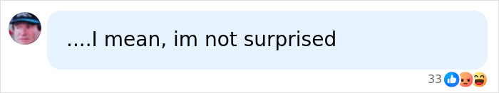 Comment bubble with text "&hellip;.I mean, im not surprised" from a social media post reacting to My 600-Lb Life star Dolly Martinez passing away.