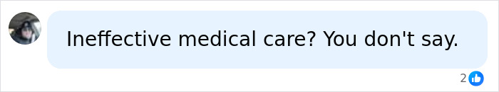 Chat message bubble: 'Ineffective medical care? You don't say.' A comment about an Amish Healer's practices.