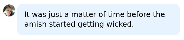 Text message about Amish getting wicked, connecting to the Amish Healer arrested story.