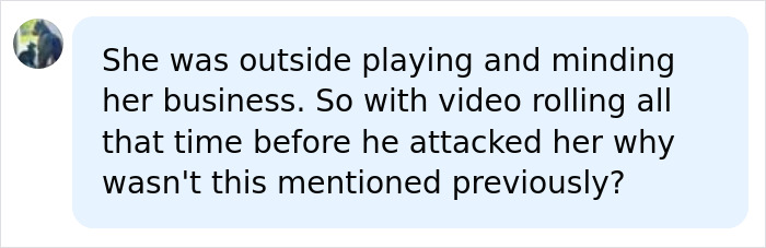 A user comment questioning why video footage from before Athena Strand's life was taken by the FedEx driver was not previously mentioned.