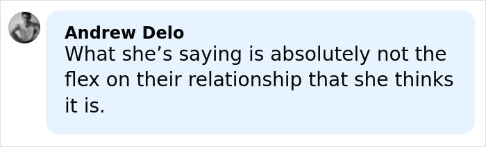 Comment from Andrew Delo on Katherine Schwarzenegger facing backlash over nepo baby and husband Chris Pratt remarks.