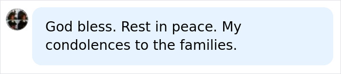 Comment expressing condolences and sympathy related to Easter egg hunt tragedy involving young mother, baby, and teenager.
