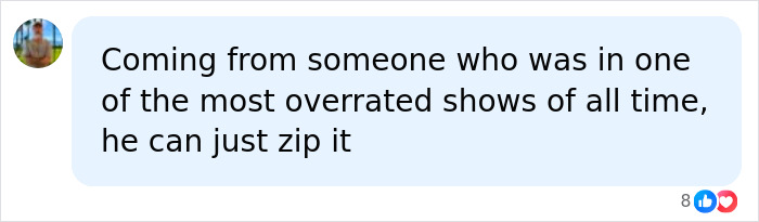 Comment expressing backlash against Brian C*x for his harsh criticism of Margot Robbie and Daniel Day-Lewis.