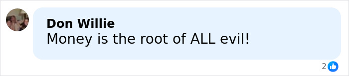 Facebook comment by Don Willie stating money is the root of all evil, related to Mount Everest guides scam discussion.