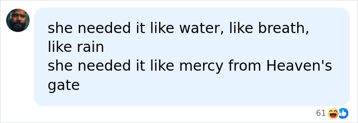 Text message on a phone screen expressing deep need, related to emotional response to jaw release therapy.