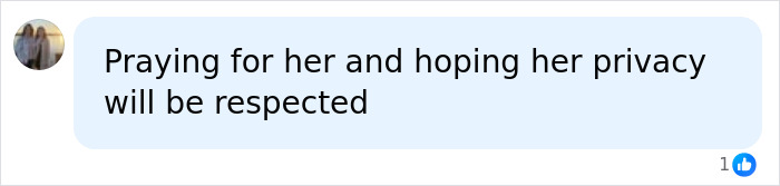 Comment expressing hope and prayers for Christina Applegate&rsquo;s privacy amid hospitalization with hellish details revealed.