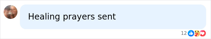 A social media comment expressing healing prayers amid fears caused by Christina Applegate&rsquo;s hospitalization details.