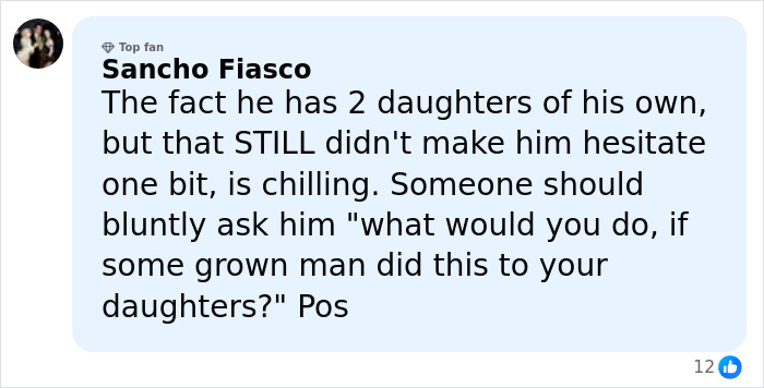 Comment highlighting concerns about a teacher allegedly building a relationship with a mom for sinister reasons involving her daughter.