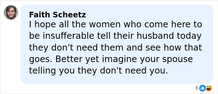 Comment from Faith Scheetz on a post about Katherine Schwarzenegger facing backlash over comments about husband Chris Pratt.