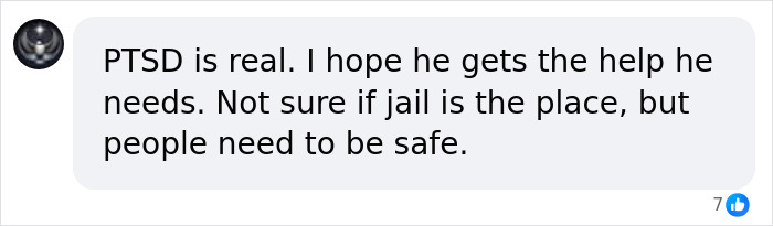 Comment expressing concern about PTSD and safety related to Fairfield intruder facing judge amid new details.