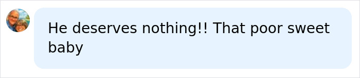A comment from a user with an older couple in their profile picture reads, "He deserves nothing!! That poor sweet baby." A FedEx driver related conversation.