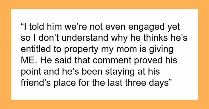 Woman Stands Firm On Accepting Property In Her Name, Boyfriend Takes It As A Personal Attack