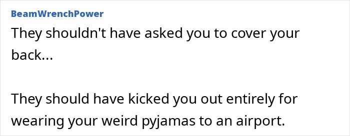 Estrela de reality show é solicitada a encobrir parte inesperada do corpo enquanto estiver no lounge de uma companhia aérea