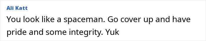 Estrela de reality show é solicitada a encobrir parte inesperada do corpo enquanto estiver no lounge de uma companhia aérea