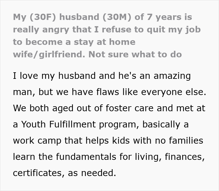 Man Calls Wife Selfish For Refusing To Become A SAHM While Cheating On Her The Entire Time Man Calls Wife Selfish For Refusing To Become A SAHM While Cheating On Her The Entire Time