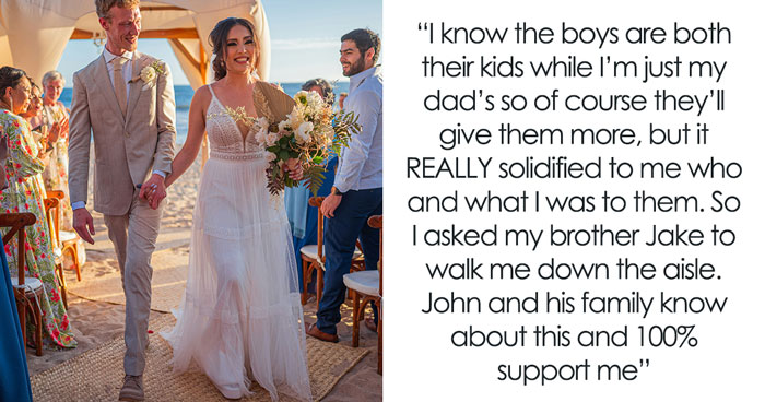 Woman Discovers Dad Had Trust Fund For All Kids But Her, Picks Brother To Walk Her Down The Aisle