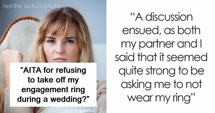 Woman Refuses To Remove Engagement Ring For Friend’s Wedding, Drama Follows
