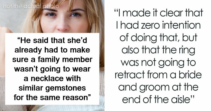 Woman Refuses To Remove Engagement Ring For Friend’s Wedding, Drama Follows