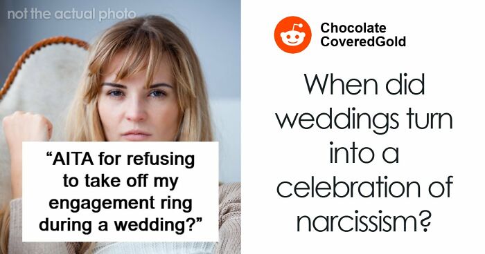 Woman Refuses To Remove Engagement Ring For Friend’s Wedding, Drama Follows