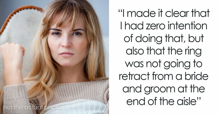 Woman Refuses To Remove Engagement Ring For Friend’s Wedding, Drama Follows