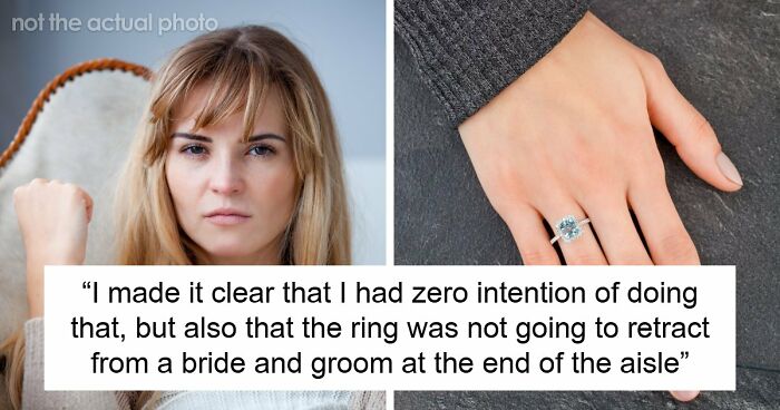 Woman Refuses To Remove Engagement Ring For Friend’s Wedding, Drama Follows