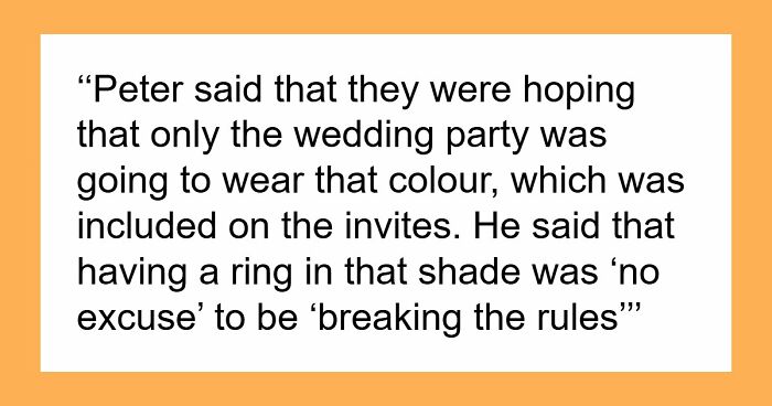 Woman Refuses To Remove Engagement Ring For Friend’s Wedding, Drama Follows